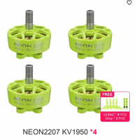 MEPS NEON 2207 5 inch Drone Motors 1950KV/2050KV/2550KV